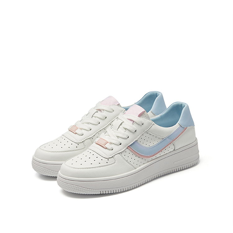 Jinjiang Factory Cheap Price Footwear All-Match Zapatos White Women's Casual Shoes Platform Fashionable