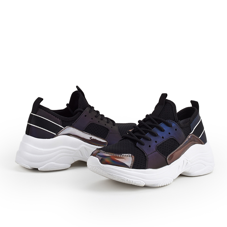 2021 Stylish Unique Reflective Design Wholesale Platform Sport Shoes Women Men's Fashion Sneakers